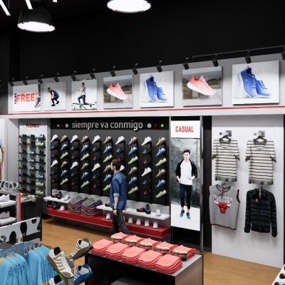 Equipamiento tienda I-RUN